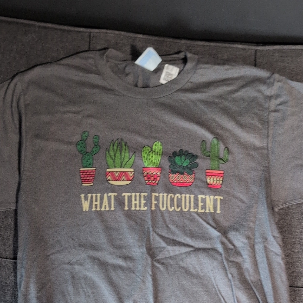 What The Fucculent Gray Tee